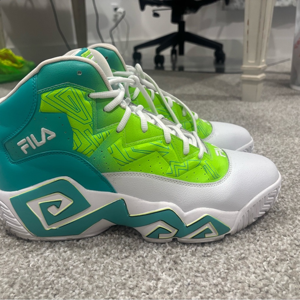 Fila Men’s High-Top Sneakers - Green and White
